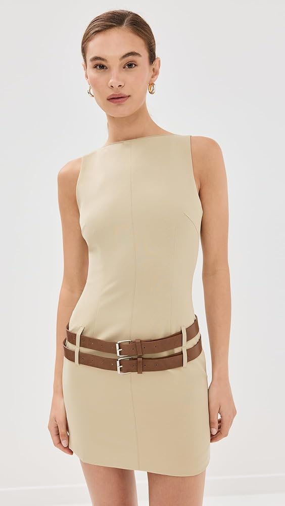 Aine set mini dress ベージュ Mサイズ ANDMARY】Aine set mini dress